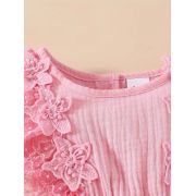 Body rochita, din muselina, cu danteluta si tulle mbtu70-de