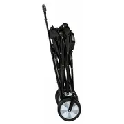 Carucior pliabil, FreeON, Pentru transportul diferitelor obiecte atat in casa, cat si in vacanta, Cu 2 buzunare, Maner reglabil 71-101 cm, Pana la 100 kg, 95x54x101 cm, Black BYN81606
