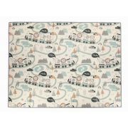 Covoras de joaca, FreeON, Magic Road, Cu doua fete, Pliabil, Protectie impotriva loviturilor, 200 x 150 cm, Cu Imprimeu pe ambele parti, 0 luni+, Multicolor BYN83563