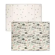 Covoras de joaca, FreeON, Magic Road, Cu doua fete, Pliabil, Protectie impotriva loviturilor, 200 x 150 cm, Cu Imprimeu pe ambele parti, 0 luni+, Multicolor BYN83563