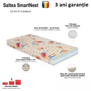 Pachet Promo Pat Creativ Fulger Mcqueen Baieti 2-12 Ani, Contine Saltea Cu Lana 160x80 Si Protectie Impermeabila - CMG49440793657684PRM80