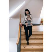 Marsupiu bebe, FreeON, Carry Me, 3 in 1, De la 4 luni pana la 15 kg, Tesatura din plasa 3D, Confortabil si sigur pentru bebe, Grey/Pink BYN82030