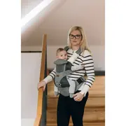 Marsupiu bebe, FreeON, Carry Me, 3 in 1, De la 4 luni pana la 15 kg, Tesatura din plasa 3D, Confortabil si sigur pentru bebe, Gri BYN82047