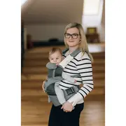 Marsupiu bebe, FreeON, Carry Me, 3 in 1, De la 4 luni pana la 15 kg, Tesatura din plasa 3D, Confortabil si sigur pentru bebe, Gri BYN82047
