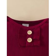 Set pentru fetite – body visiniu, pantaloni evazati si bentita asortata mbtu40-r1
