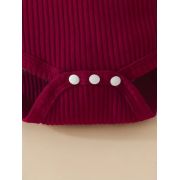 Set pentru fetite – body visiniu, pantaloni evazati si bentita asortata mbtu40-r1