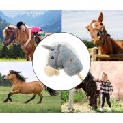 Calut de jucarie cu miscare si sunete, Hobby Horse, Grey, Milly Mally EKDmm7355