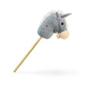 Calut de jucarie cu miscare si sunete, Hobby Horse, Grey, Milly Mally EKDmm7355