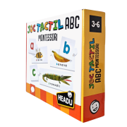 Headu Montessori - Joc Tactil Abc Romana ARTHE53122