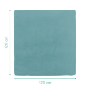 Muselina Swaddle de infasat, 120x120 cm Petrol Fillikid