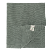 Patura tricotata Green, 100% bumbac organic, 80x100 cm, Fillikid