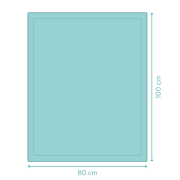Patura tricotata Natur, 100% bumbac organic, 80x100 cm, Fillikid