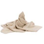 Patura tricotata Natur, 100% bumbac organic, 80x100 cm, Fillikid