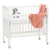 Patura tricotata Rose, 100% bumbac organic, 80x100 cm, Fillikid