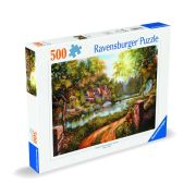 Ravensburger - Puzzle casuta langa rau 500 piese design nou ARTRVSPA00218