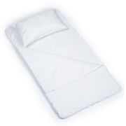Sac de dormit de bumbac cu perna si fermoar 140x75 cm Nativo Dreams Alb PMICNAT-D/SDK-ALB