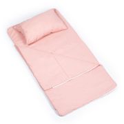Sac de dormit de bumbac cu perna si fermoar 140x75 cm Nativo Dreams Piersica PMICNAT-D/SDK-PIERSICA