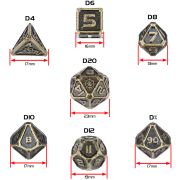 Set Zaruri Metalice Ancient Bronze DnD ERFENTTDM7500BKEW