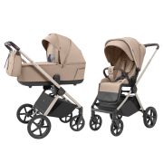 Carucior 2 in 1, reversibil, protectie UV SPF 50, 2 in 1 Carrello Ultra 2025 Floral Beige PMICCRL-6527-FLBEIGE