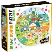 Headu - Puzzle mare rotund cu numere ARTHE55621