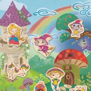 Kit de creat magneti tematica Fantasy pentru copii - 17 piese