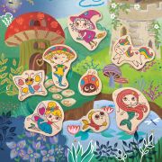 Kit de creat magneti tematica Fantasy pentru copii - 17 piese