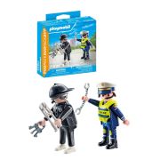 Playmobil - Set 2 figurine Politist si hot ARTPM71804