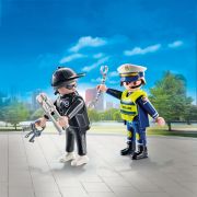 Playmobil - Set 2 figurine Politist si hot ARTPM71804