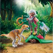 Playmobil - Velociraptor si cercetator Playmobil ARTPM71823