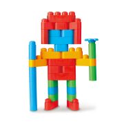 PolyM - Kit de constructor creativ pentru copii (80 piese)