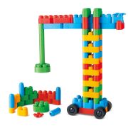 PolyM - Kit de constructor creativ pentru copii (80 piese)