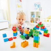 PolyM - Kit de construit Orasul Creativ de jucarie (50 piese)