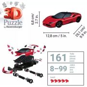 Ravensburger - Puzzle 3D Ferrari SF 90 108 piese ARTRVS3D11576