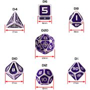Set Zaruri Metalice Collector s Edition Purple DnD ERFENTTDM7520PREW