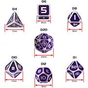 Set Zaruri Metalice Collector s Edition Purple DnD ERFENTTDM7520PREW