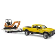 Bruder Masina RAM 2500 cu remorca si mini excavator ARTBR02546