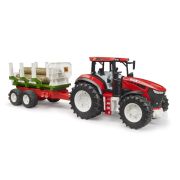 Bruder Tractor Roadmax cu remorca forestiera si 3 busteni ARTBR03453