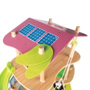 Jucarie din bambus - Casa ursilor Panda (25 piese)