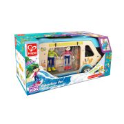 Jucarie din lemn - Furgoneta de aventura (23 piese)