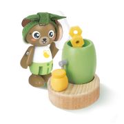 Jucarie din lemn - Picnic cu miere de albine (14 piese)