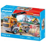Playmobil - Camion de constructii cu macara Playmobil ARTPM71750