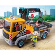 Playmobil - Camion de constructii cu macara Playmobil ARTPM71750