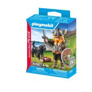 Playmobil - Figurina viking cu caine de paza ARTPM71755