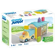Playmobil Junior - Camion cu garaj de sortare ARTPM71686