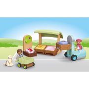 Playmobil Junior - Taraba la piata si stivuitor ARTPM71691
