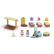 Playmobil Junior - Taraba la piata si stivuitor ARTPM71691