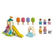 Playmobil Junior - Turn de aventura cu stand de inghetata ARTPM71703