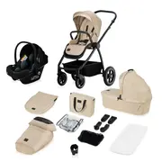 Carucior 3 in 1, Lionelo, Meril, Cu landou de dimensiune XL, Reversibil, Cu scoica auto testata ADAC, Cu accesorii, Pana la 22 kg, Conform cu EN1888-1 EN1888-2, EN1466, Bej BYNLO-MERIL_3IN1_BEIGE_SAND