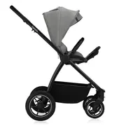 Carucior 3 in 1, Lionelo, Meril, Cu landou de dimensiune XL, Reversibil, Cu scoica auto testata ADAC, Cu accesorii, Pana la 22 kg, Conform cu EN1888-1 EN1888-2, EN1466, Gri BYNLO-MERIL_3IN1_GREY_STONE