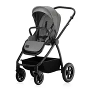 Carucior 3 in 1, Lionelo, Meril, Cu landou de dimensiune XL, Reversibil, Cu scoica auto testata ADAC, Cu accesorii, Pana la 22 kg, Conform cu EN1888-1 EN1888-2, EN1466, Gri BYNLO-MERIL_3IN1_GREY_STONE